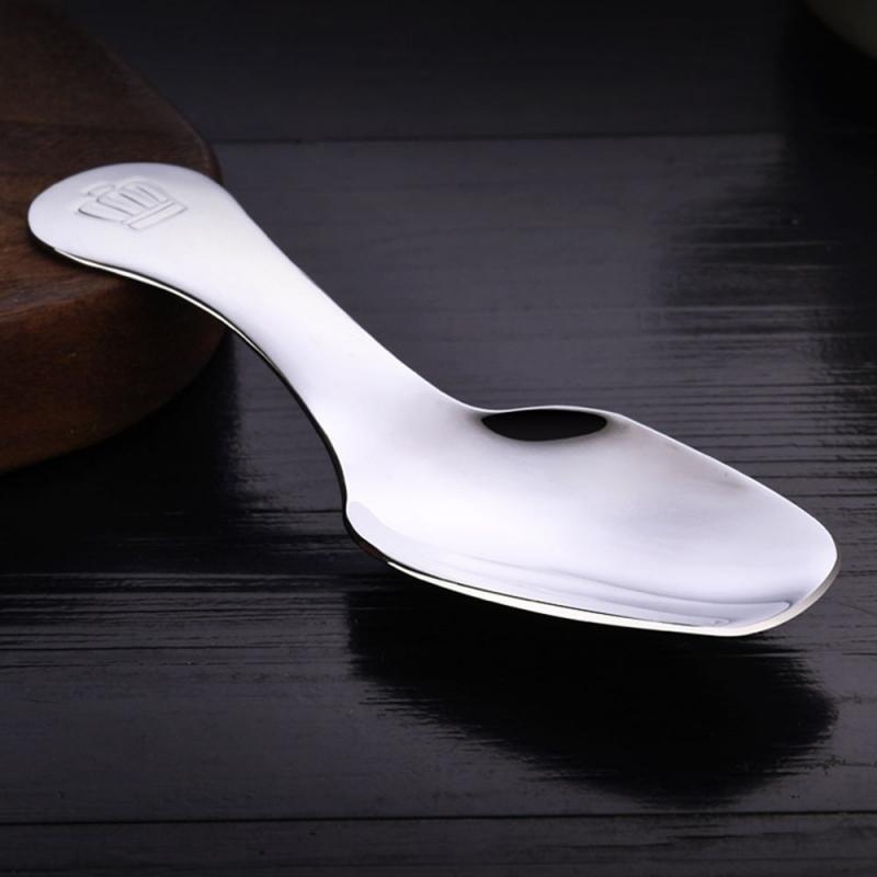 Stainless Short Spade Shovel Spoons Teaspoons With Long Handle Ice Cream Coffee Dessert Spoons For Kitchen Tablewares