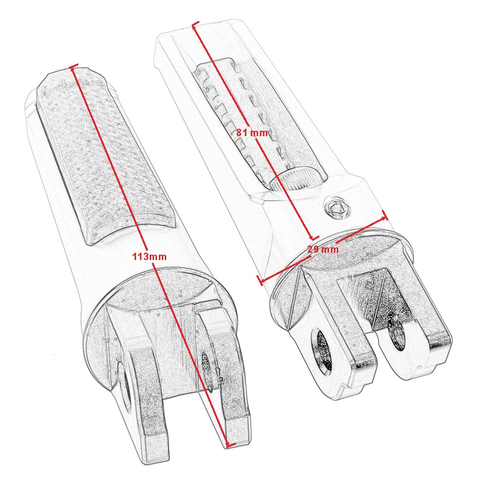 Motorcycle Foot Pegs Front Pedals Rider Footrest Accessories for R nineT Racer for S1000R for S1000RR