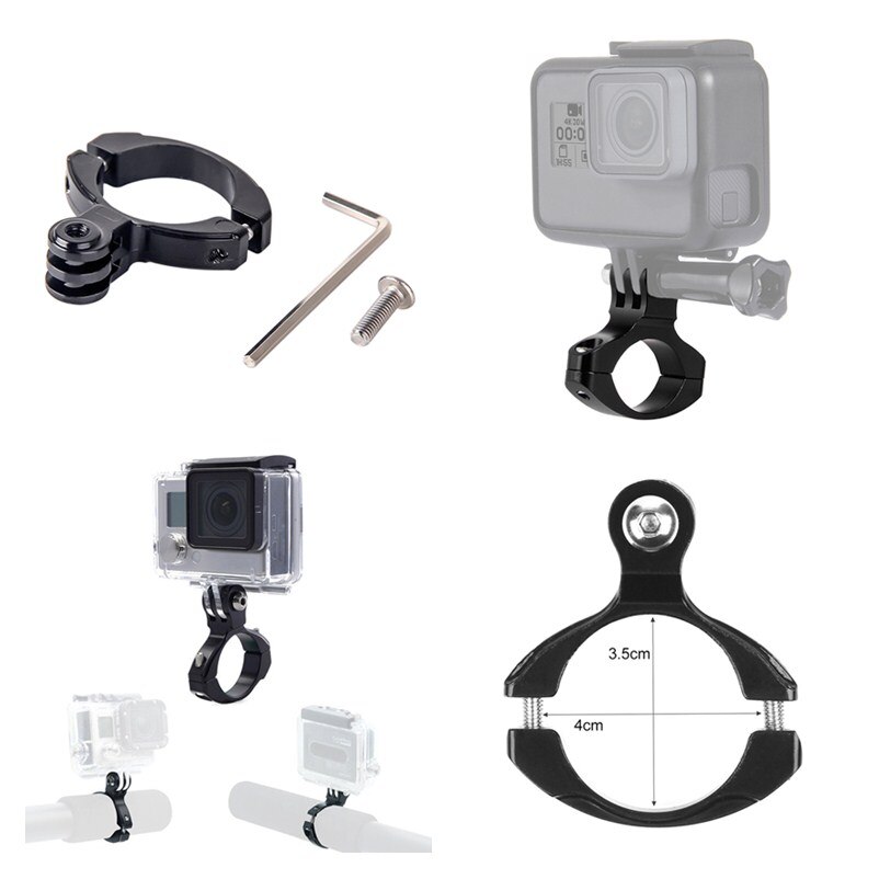 1Pcs Fiets Aluminium Fiets Stuur Bar Mount Klem Voor Camera Hero 4 3 + 3 2 1