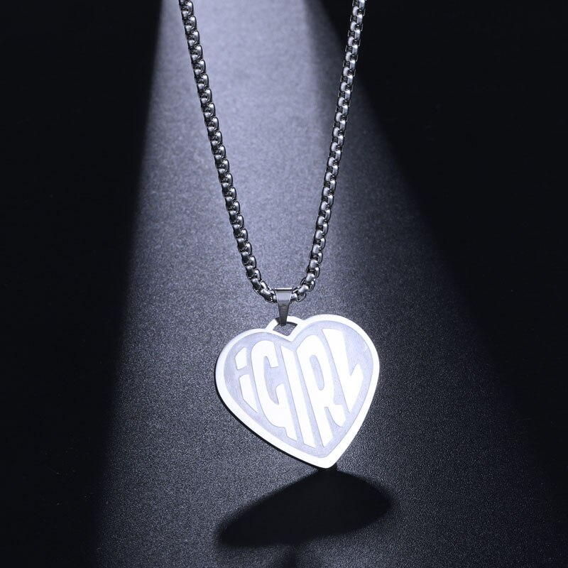 Ona diabeł IGIRL wisiorek naszyjnik ze stali nierdzewnej Hiphop Internet dziewczyna naszyjnik nowa potężna biżuteria