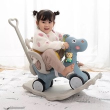 Chaise à bascule cheval plastique | Multifonction, d'anniversaire, chaise balançoire, poussette pour bébé de 1 à 5 ans,