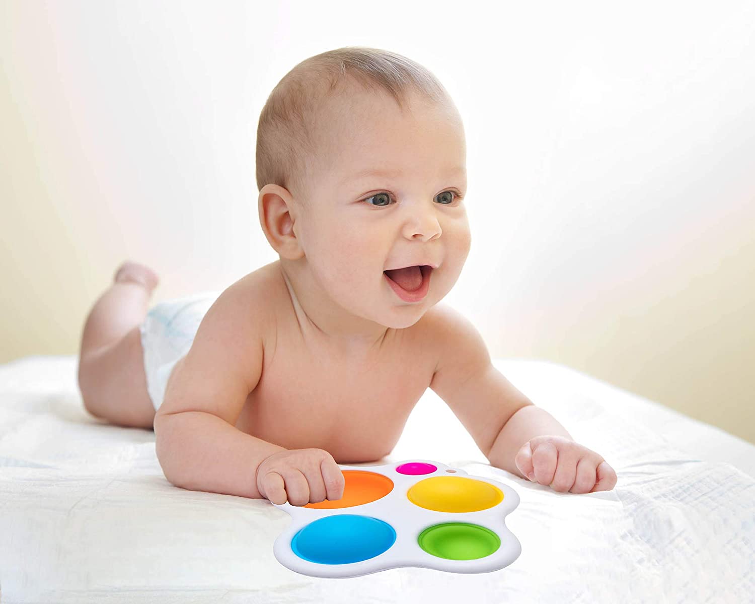 Baby Practice Board Push Bubble Educational Early Fidget giocattolo sensoriale sviluppo dell&#39;intelligenza neonato 0-1 anno giocattolo per esercizi