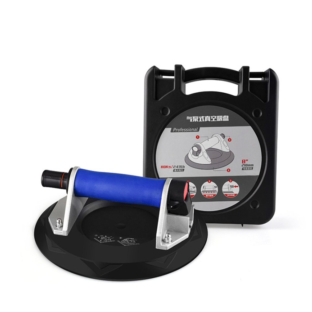8 Inch Vacuüm Zuignap Met Handvat Zware Vacuüm Lifter Voor Graniet Keramische Tegel Glas Lifting