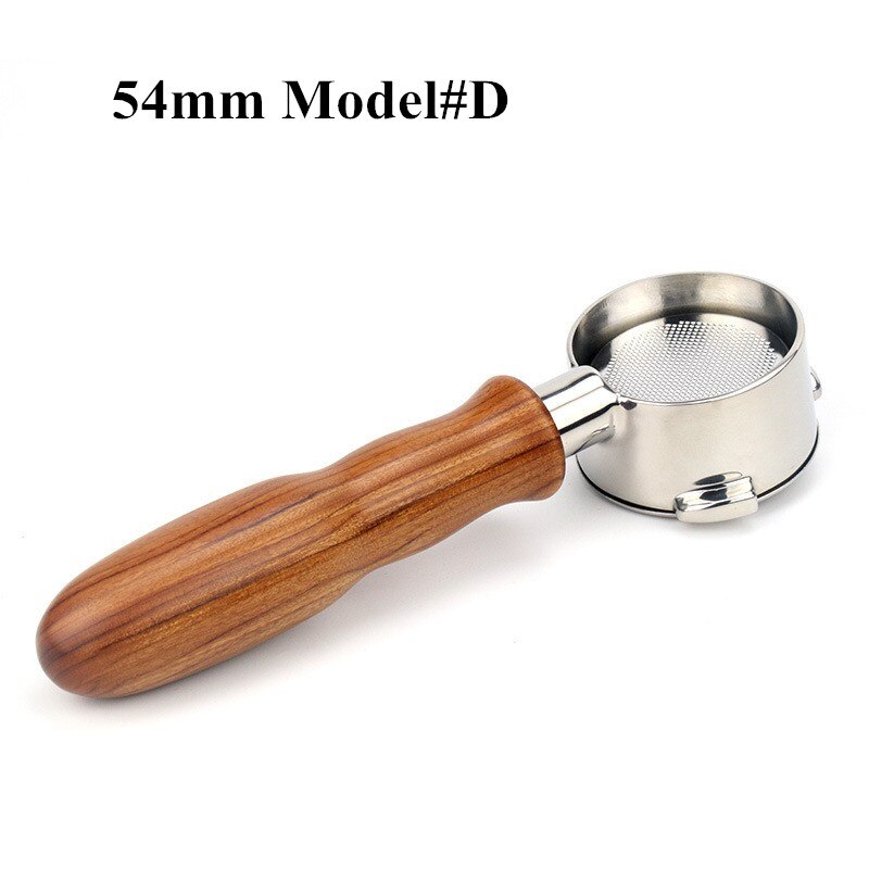 54mm Coffee Bottomless Portafilter For Breville 870/878/880 Filter Basket Stainless Steel Replacement Espresso Machine Accessory: 54mm D