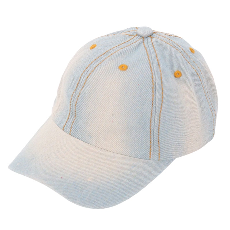 Kids Denim Baseball Cap Pure Color Snapback Hats Jean Boys Girls Sun Hats Summer Caps casquette for 3-8years old children