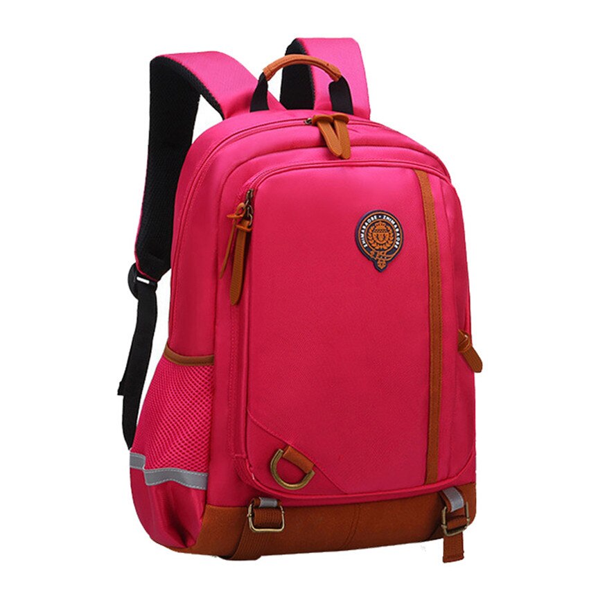 Kids School Bags Orthopedic Backpack Schoolbag Waterproof Nylon School Bags For Girls Boys Children Backpacks Mochila Escolar: red large