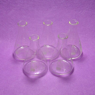 Glass Erlenmeyer Flask,100ML,Laboratory Borosilicate Glass 3.3 Flasks,5PCS/LOT