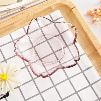 Platos bonitos pequeños de cristal de cereza, Boles pequeños para frutas, ensaladas, plato de postre, vajilla, plato de salsa, productos de Decoración de cocina, 1217: L dish