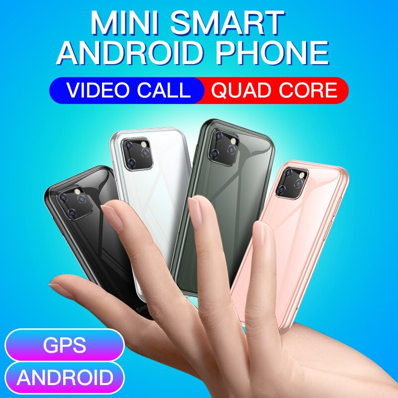 3G Mini Smart Android Phone SOYES XS11 WIFI GPS RAM 1GB ROM 8GB Quad Core Google Play Facebook Whatsapp Mobile Phone 2.5Inch
