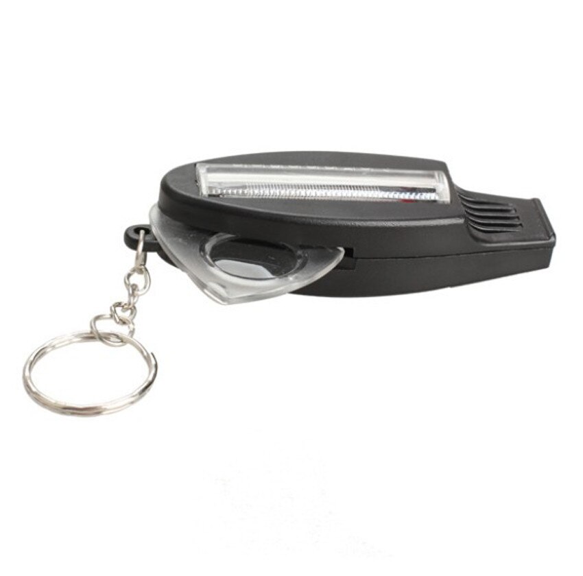 Versatile 4IN1 Compass Thermometer Whistle Magnifier Judge Whistle Survival Emergency Tools Loud Whistle For School Sports