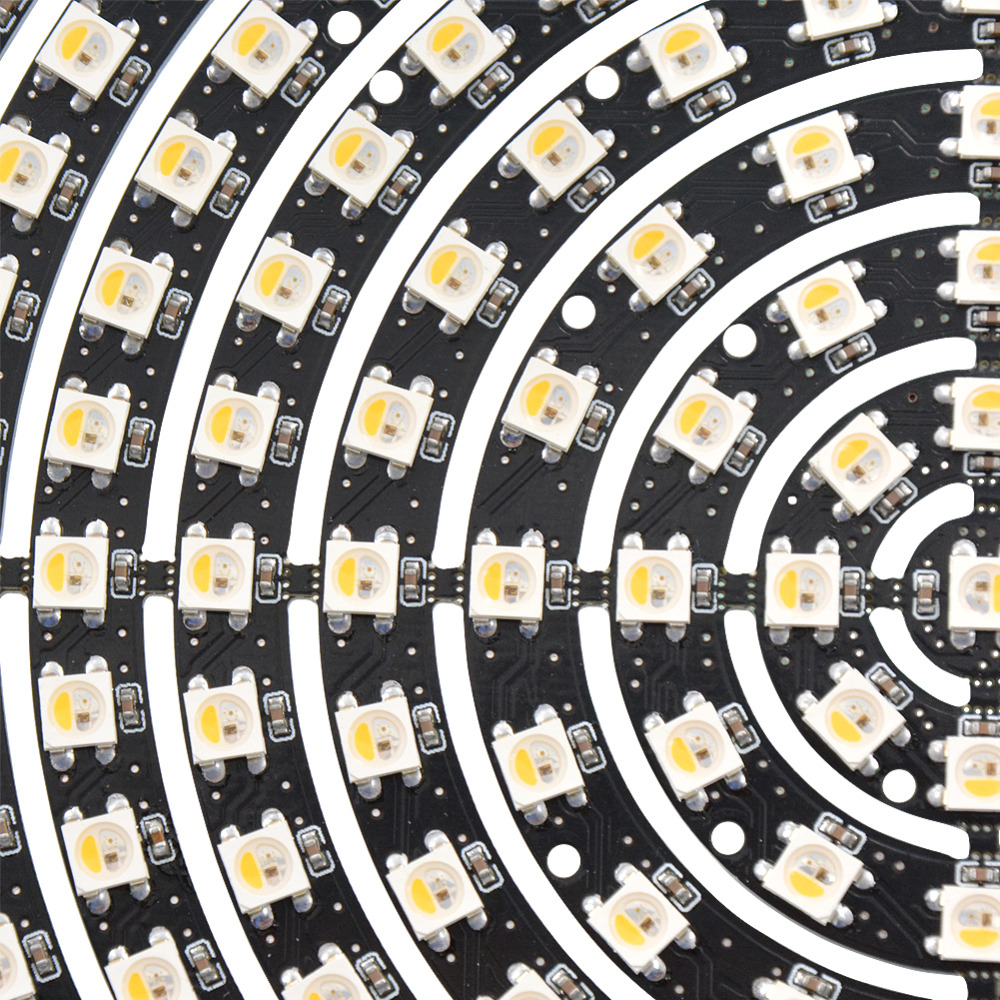 Decoratieve Led Strip Light Sk6812 Ring 1 8 12 16 24 32 40 48 60 93 241 Bits Sk6812 Rgbw Rgbww 2700-6500K Led Ring Dc 5V
