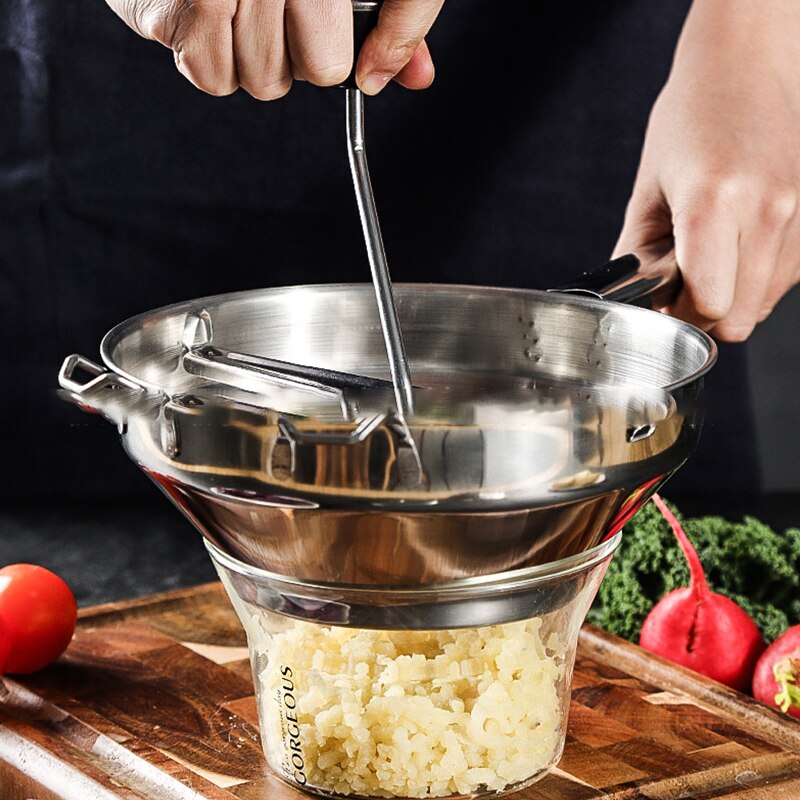Aardappel Pompoen Stamper Rvs Groente Fruit Puree Drukken Tool Molen Voedsel Maischen Keuken Accessoires