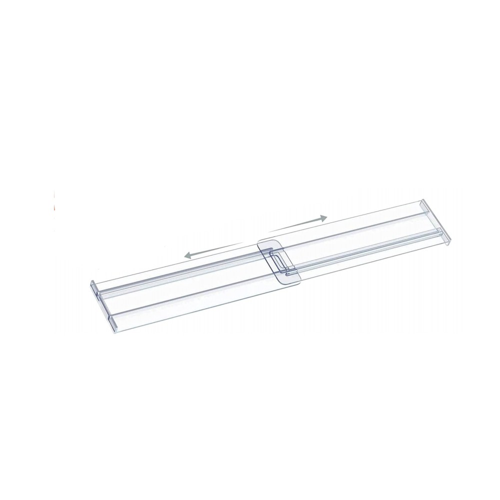 Organizadores divisores de cajones, separadores de cajones de plástico ajustables para ropa, utensilios de cocina, maquillaje, almacenamiento de oficina: Blanco