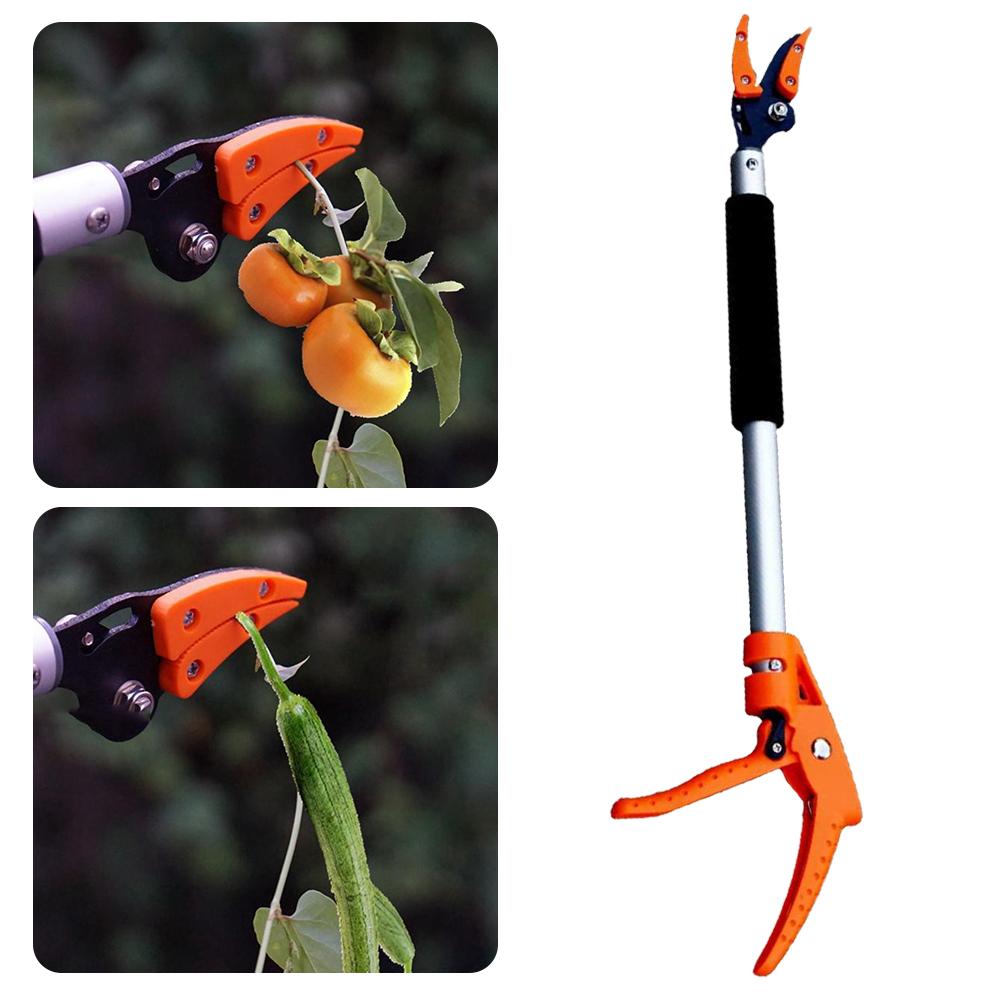 0.6-1M Extra Long Telescopic Pruning and Hold Bypass Pruner Max Cutting 1/2 inch Fruit Picker Tree Cutter Garden Supplies