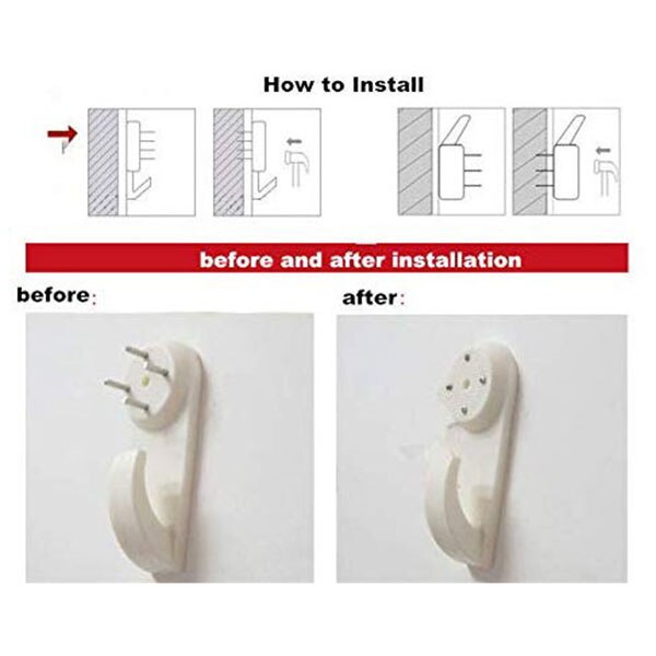 105- pack bildhängare för hård vägg betong vägghängande fotoramar gipskrok konst målning display hängare klocka weddin