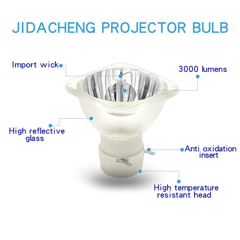 210W E20.7 ampoule de projecteur compatible 5J.JED05.001 pour BENQ W1090 HT1070 TH683