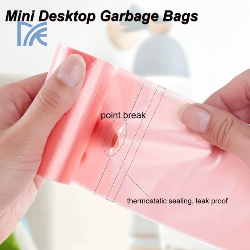 Wegwerp kleine vuilniszakken 10 rollen 300 stuks draagbare pe vuilniszakken voor prullenbakken kantoor keuken afval