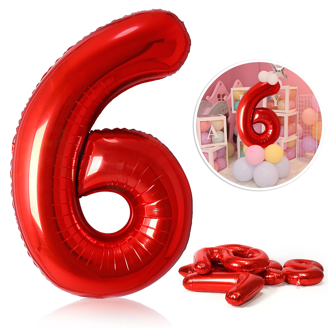 Globos de papel de aluminio rojo de 40 pulgadas, Globos con números de 0 a 9, decoración para de boda y feliz cumpleaños, Globos de figuras grandes para ducha: camouflage