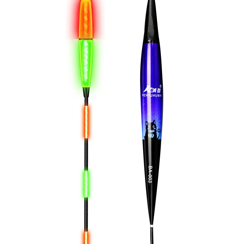 Smart Fishing Float Bite Alarm Fish Bite Bait Gravity Sensor LED Light Color Change Automatic Night Electronic Changing Buoy: BA003