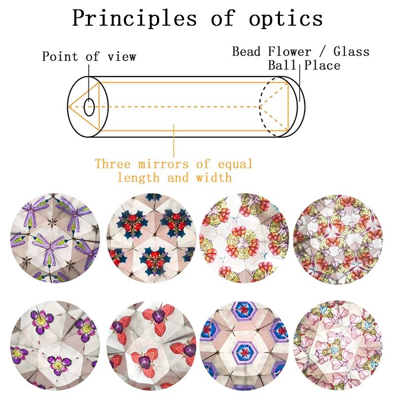 1Stck Kaleidoskop freundlicher Wissenschaftliche Experiment Spielzeug Zufällige Farbe Nette Karikatur eltern-Art-Interaktive freundlicher Bildung Spielzeug