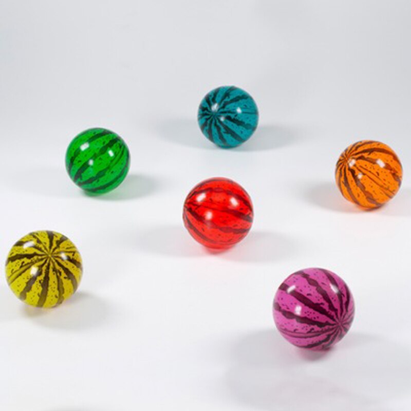 Children Funny Toy 30 43 57mm mixed Colorful Bouncy Ball Watermelon Jumper ball Translucent floating bouncy ball fun toy for kid