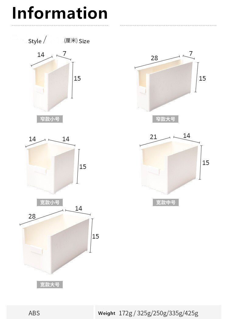 Plastik tykkere køkken arrangør flaske plade gaffel rack med tag holder kosmetisk kasse stablet makeup opbevaring badeværelse arrangør