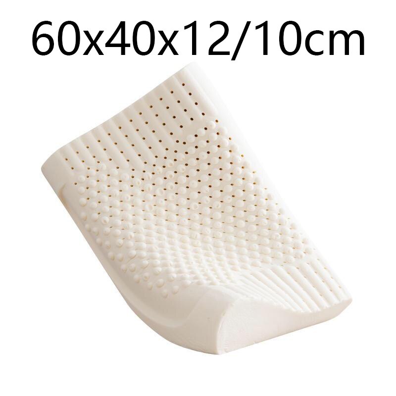 Dunne kleine slaapkussens van latex, laag orthopedisch, voor nekpijn, nekbescherming, drukkussen, natuurlijk latex hoofdkussen 60 x 40cm: Keli 60 x 40cm