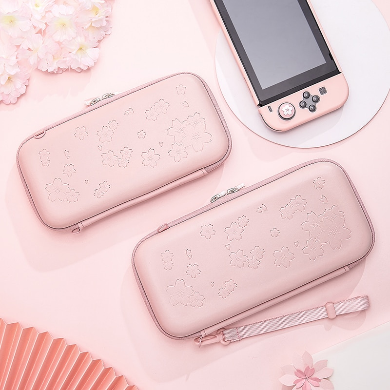 mod-x Sakura Borsa per Nintendo Interruttore Portatile Sacchetto di Immagazzinaggio Nintend Interruttore Lite Viaggi Trasporta la Cassa NintendoSwitch Lite Accessorio