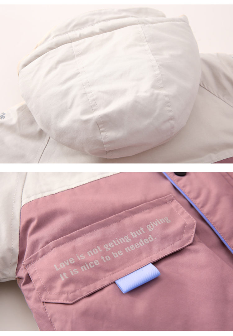 Russische wintermeisjes katoenen gewatteerde jas dikke winterparka 4-13 jaar oud grote zakken gestikte baby winterkleding