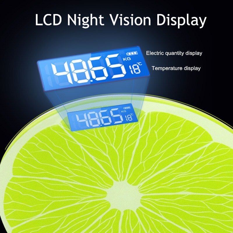 Lovely Cartoon Lemon Balance Scales Scales Fat Scale Digital Electronic Scale Household Scale Ground Intelligence Scale