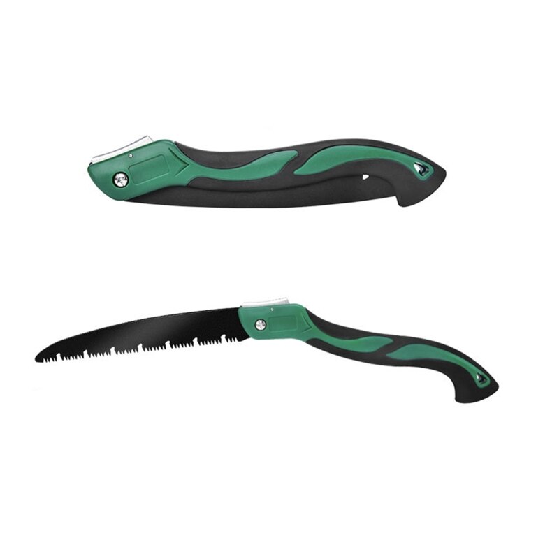 Opvouwbare zaag met handschoenen, vlijmscherp blad, stevige grip voor het zagen van hout, snoeischaar, tuingereedschap