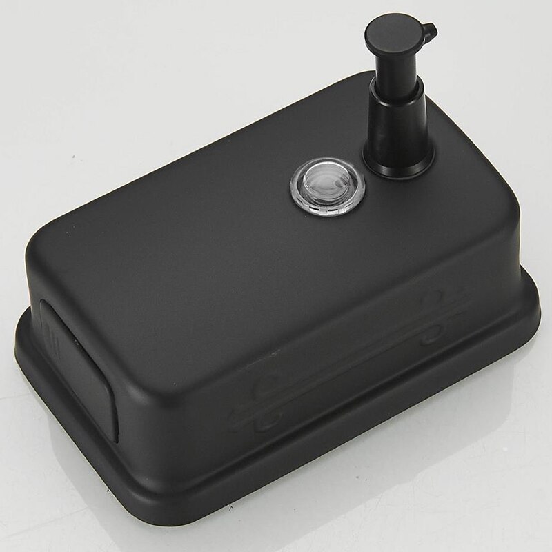 Soap Dispenser Wall Mount Black 304 Stainless Steel Soap Dispensers Leakproof Commercial Bathroom Metal Soap Pump for Kitchen Re