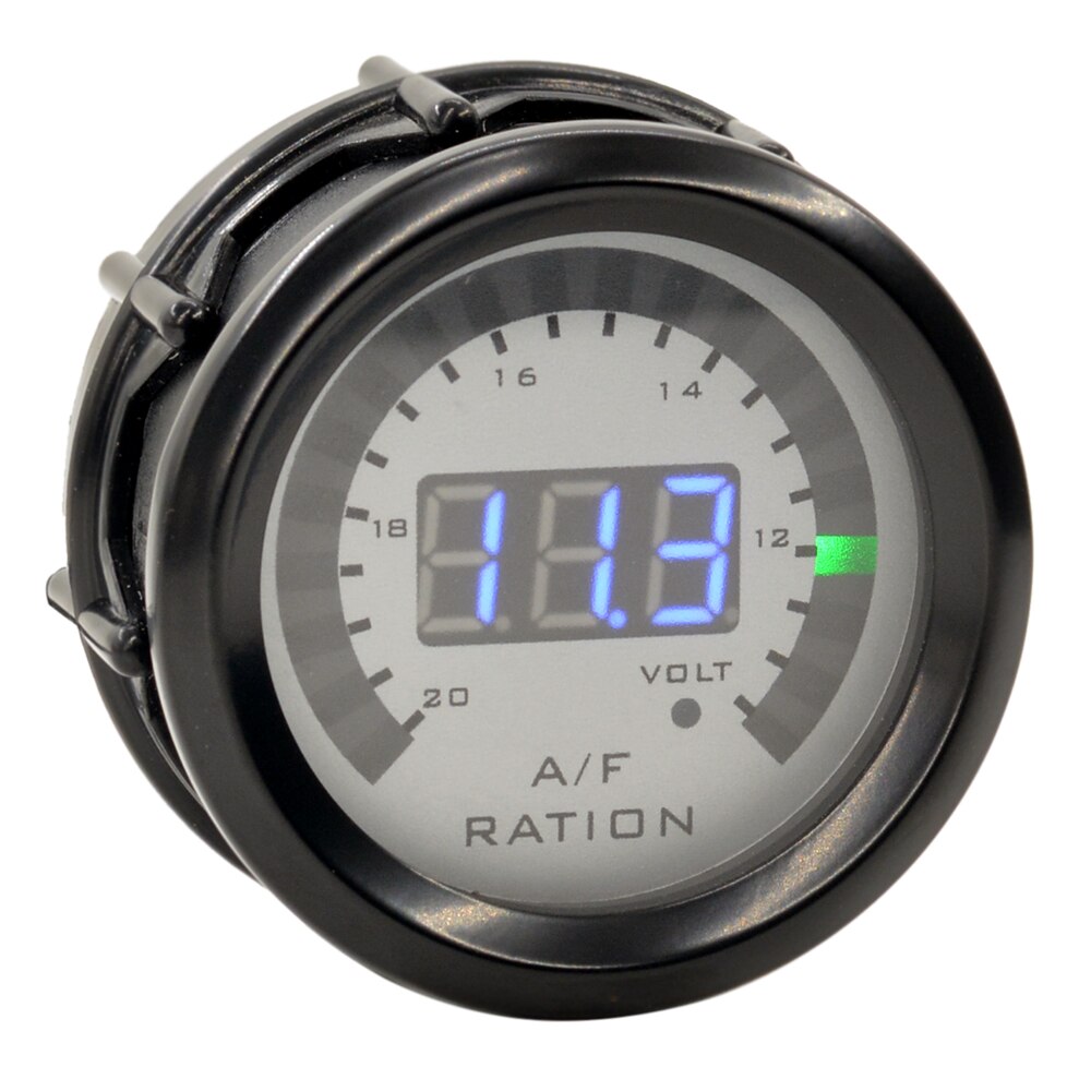 52mm Auto Air Fuel Ratio Gauge 20 LED Digital Display Narrow Band Oxygen Sensor Car For 12V Racing Meter