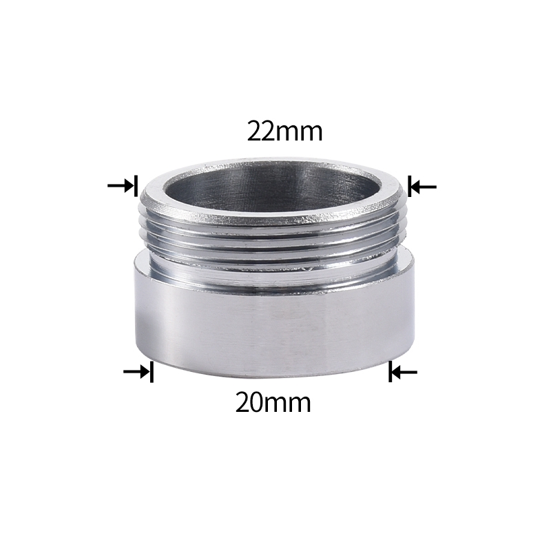 Stainless Steel Faucet Connector M22 To M20 M18 M1/2" Thread Joints Water Purifier Accessory Kitchen Water Tap Adapter Fittings: SKY BLUE