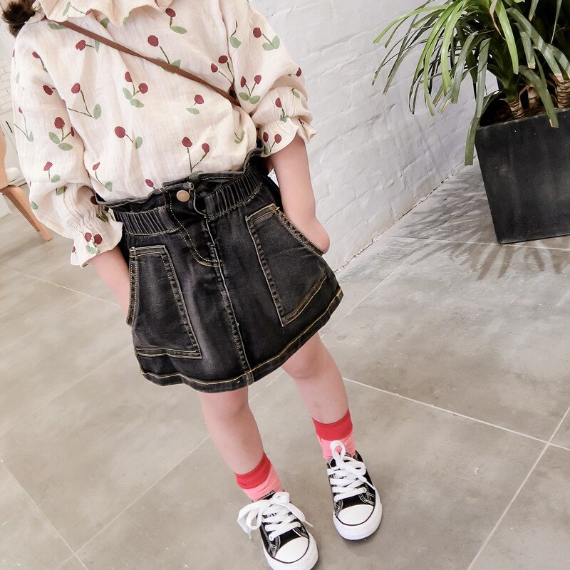 TOBILE Rokken Lange Casual Denim Rok Lente A-lijn Lange Maxi Rokken