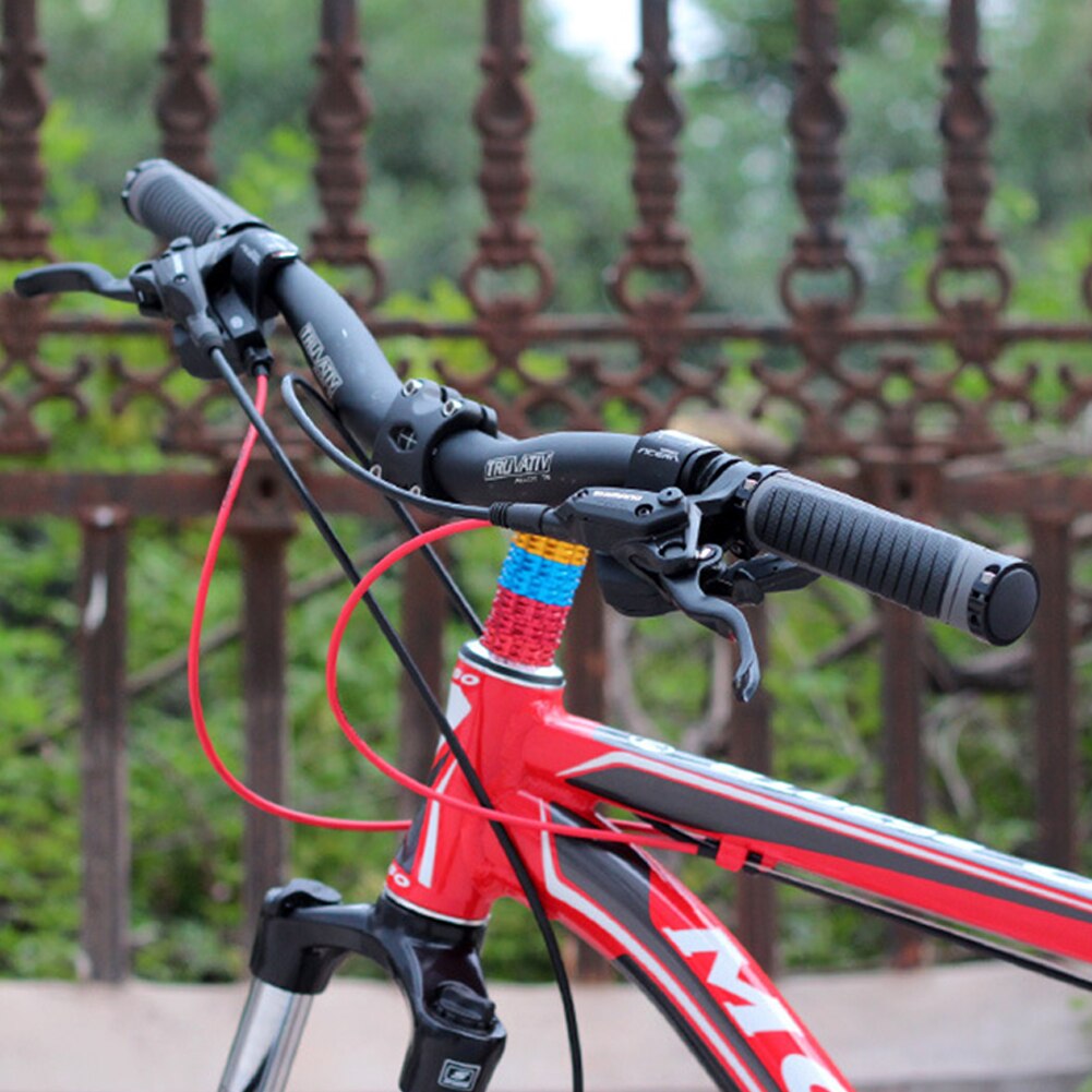 Bike Handlebar Grips, Ergonomic Double Lock-on Mountain Bike Rubber Handlebar End Grips