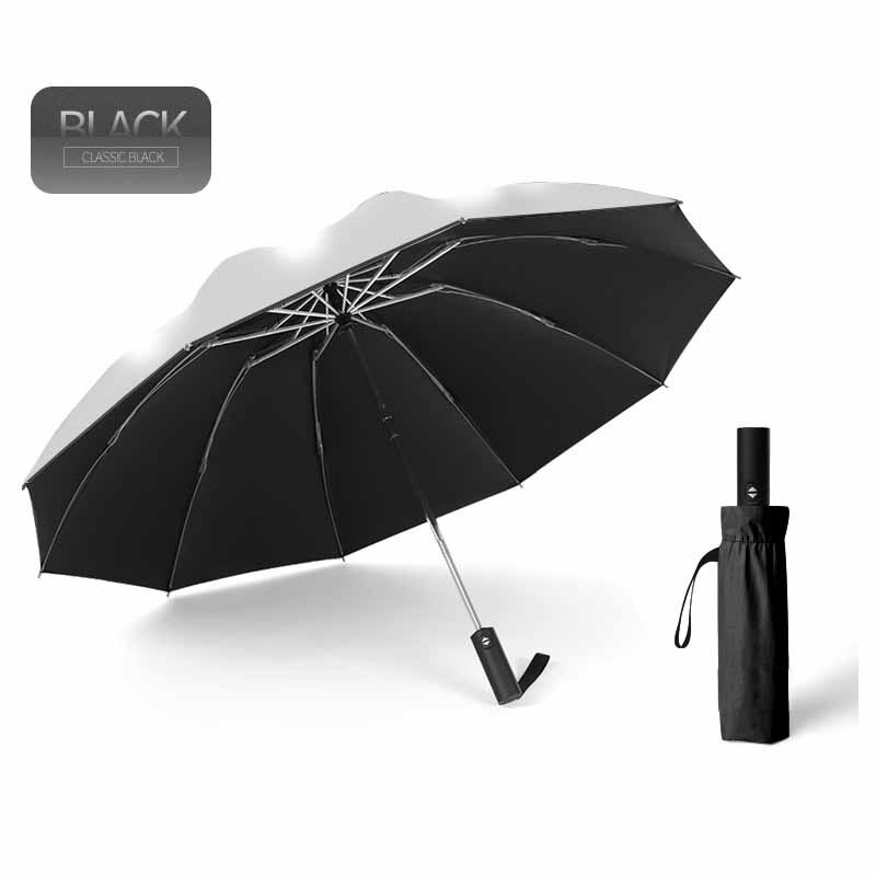 Parapluie inversé/parapluie de voyage Portable coupe-vent, parapluie à 10 nervures, ouverture/fermeture automatique, bandes réfléchissantes pour la sécurité de la nuit: 8