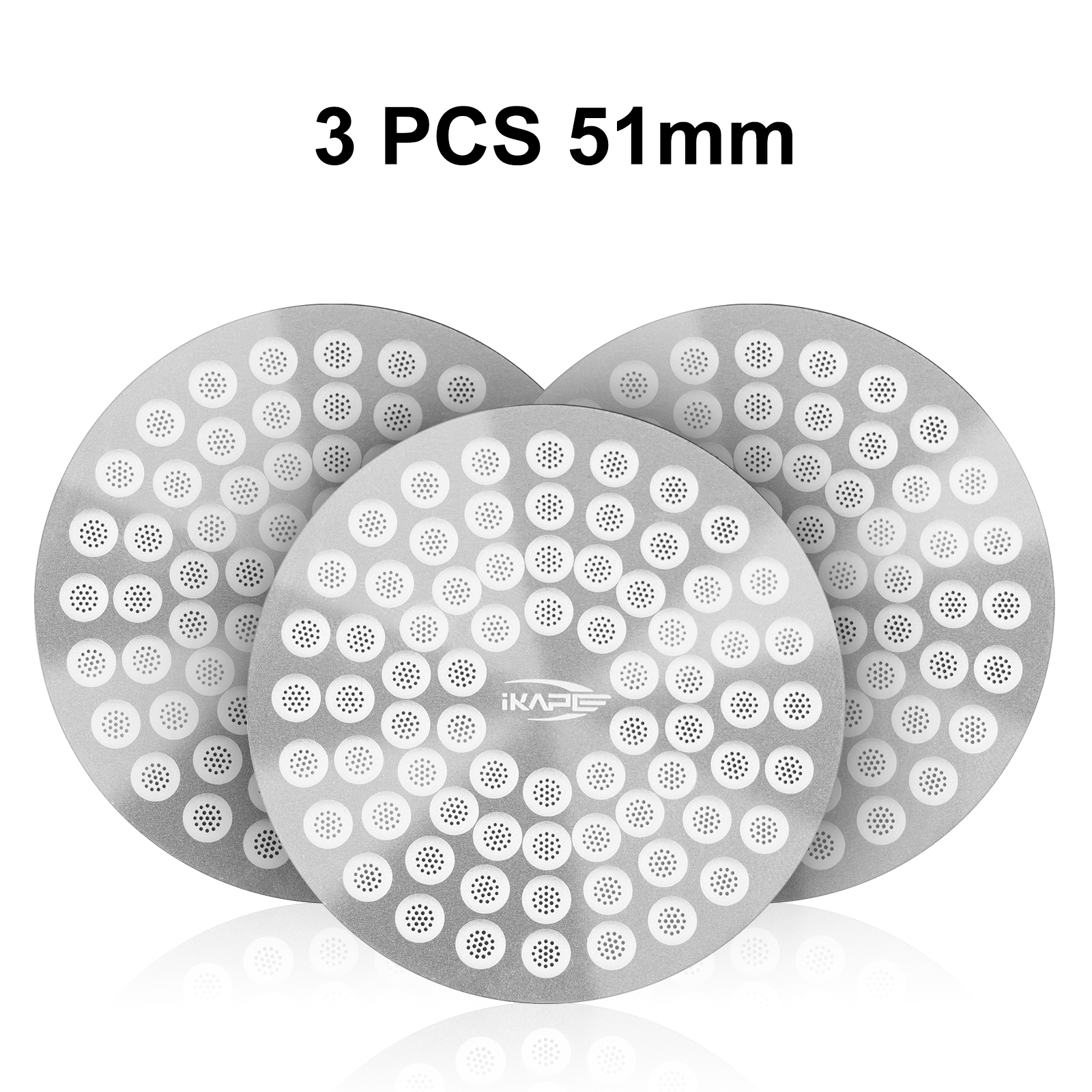 IKAPE Espresso Puck Screen V2 0.8mm, Food-grade 304 Stainless Steel Coffee Puck Screen-Ultra-thin, Resusable Ground Filter: plum