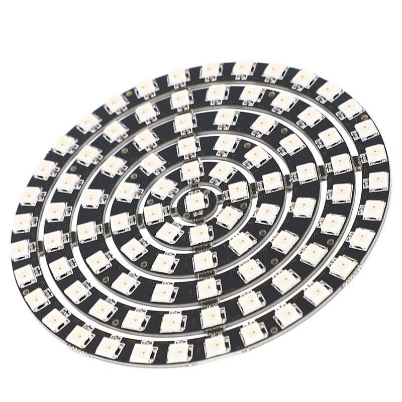 WS2812 SK6812 Radius 110mm LED Ring 5050 DC5V DIY LED Ring Built-In RGB Addressable LED Ring 93 Bits LEDs