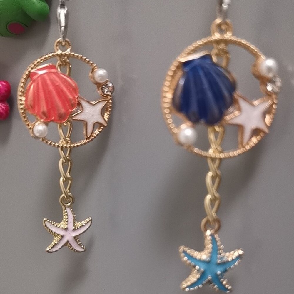 Luxo concha pérola pulseira de telefone inteligente para iphone/samsung/xiaomi/huawei caso starfish cinta do telefone móvel pendurar corda menina