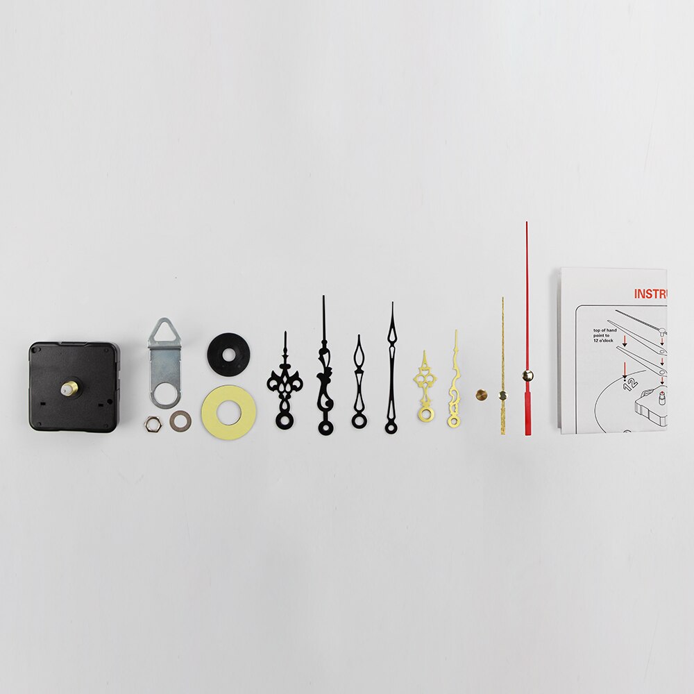 Stille Grote Wandklok Quartz Klok Movement Mechanism Handen Klok Reparatie Tool Onderdelen Kit Set Diy Wandklok Vervanging Kit