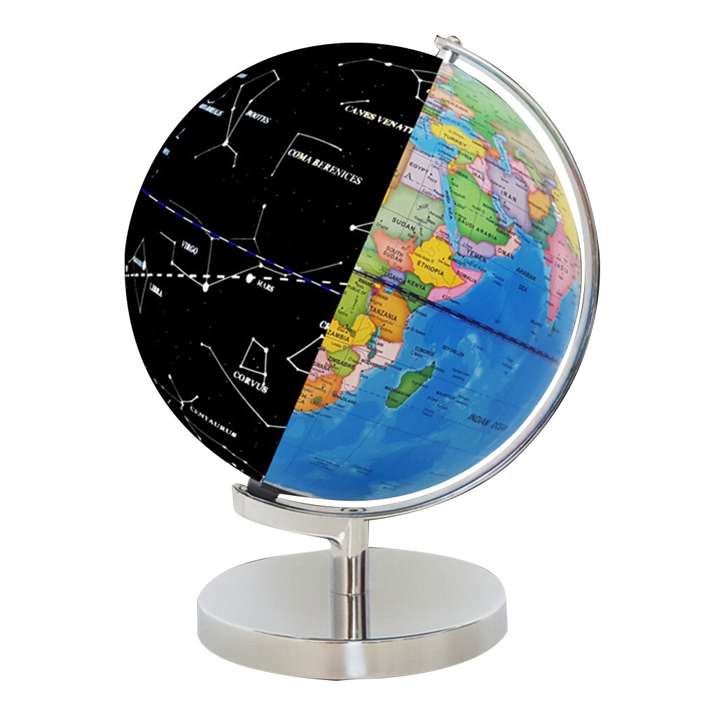 World Map Children Earth Globe Desktop Decoration School Supplies Teaching Aids Home Geography USB Powered Office LED Light