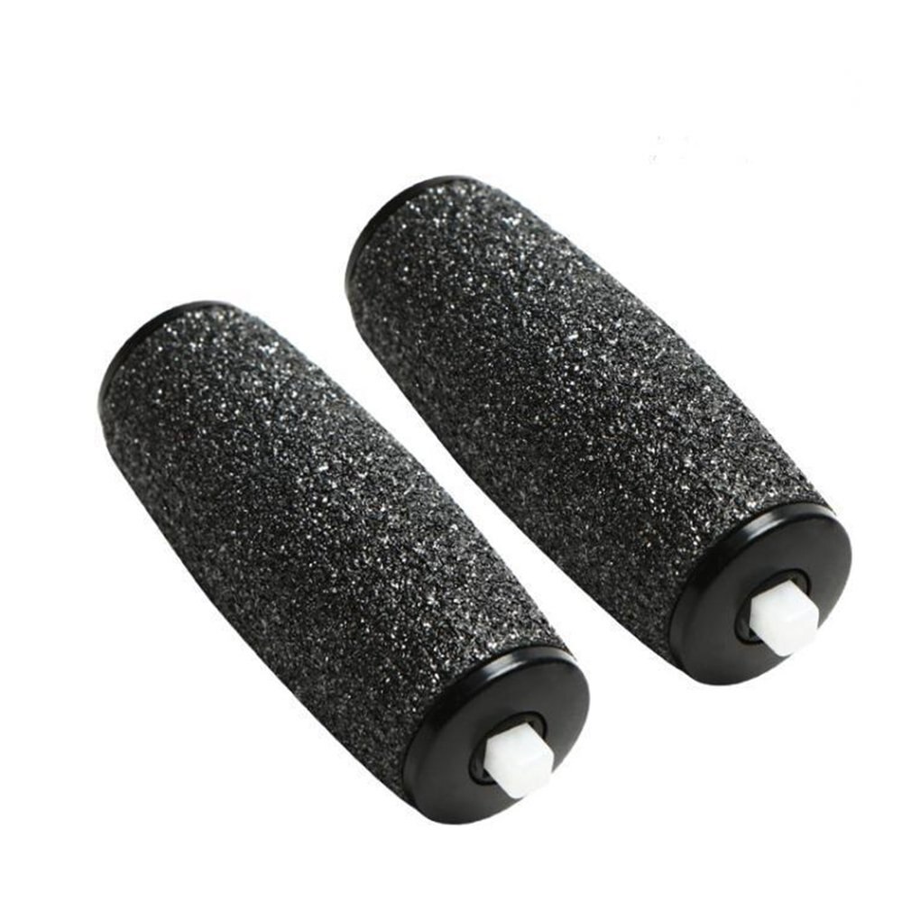 Replacement Roller Heads 2Pcs / Pair For Scholls Velvet Smooth Electric Foot File Express For Pedi Skin Remover