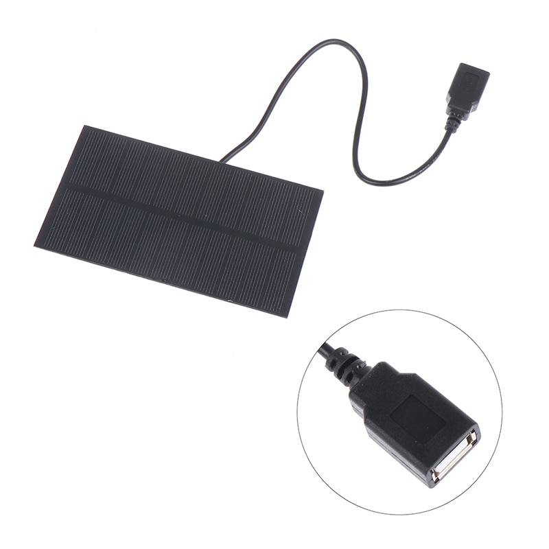 1pcs 5V 1.5W Output USB Solar Battery 5.5V 1.65W Charger Solar Panel 3.7V 18650