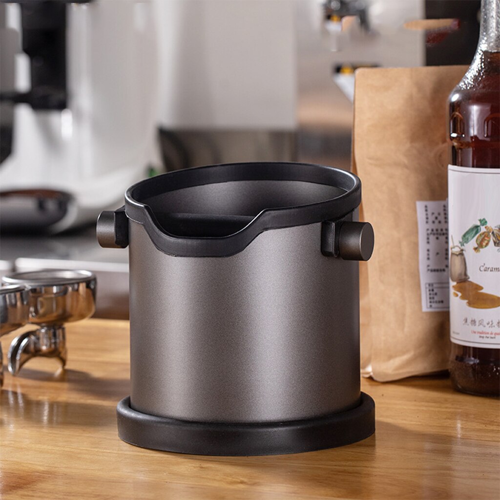 Stainless Steel Espresso Coffee Knock Box Espresso Waste Bin Residue Dump Waste Bucket for Coffee Machine Removable for Barista