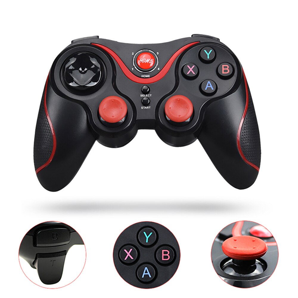 T3 X3 Gamepad inalámbrico Bluetooth para IOS Android teléfono móvil inalámbrico de la palanca de juego manejar para tableta TV caja titular