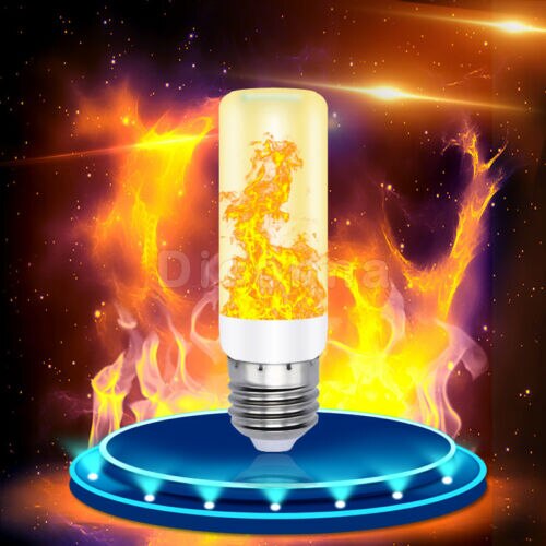 4 Modes E27/26 LED Flame Effect Fire Light Bulb Flickering Lamp Decor