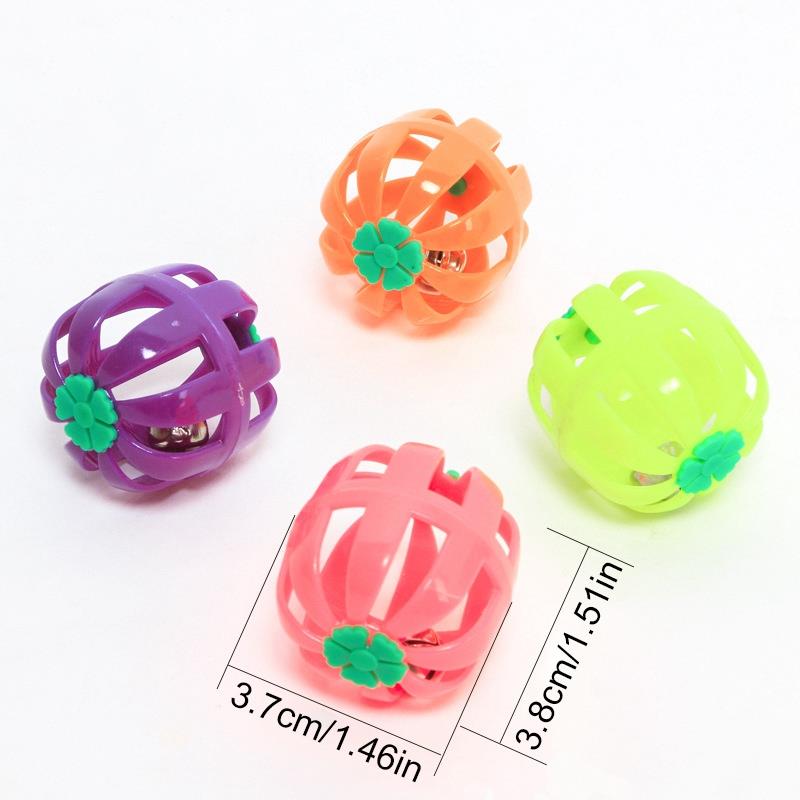 1 Stuk Kat Speelgoed Holle Plastic Kat Chase Bal Speelgoed Kitten Play Bal Met Bel Grappige Huisdier Chase Training ballen Katten Supplies