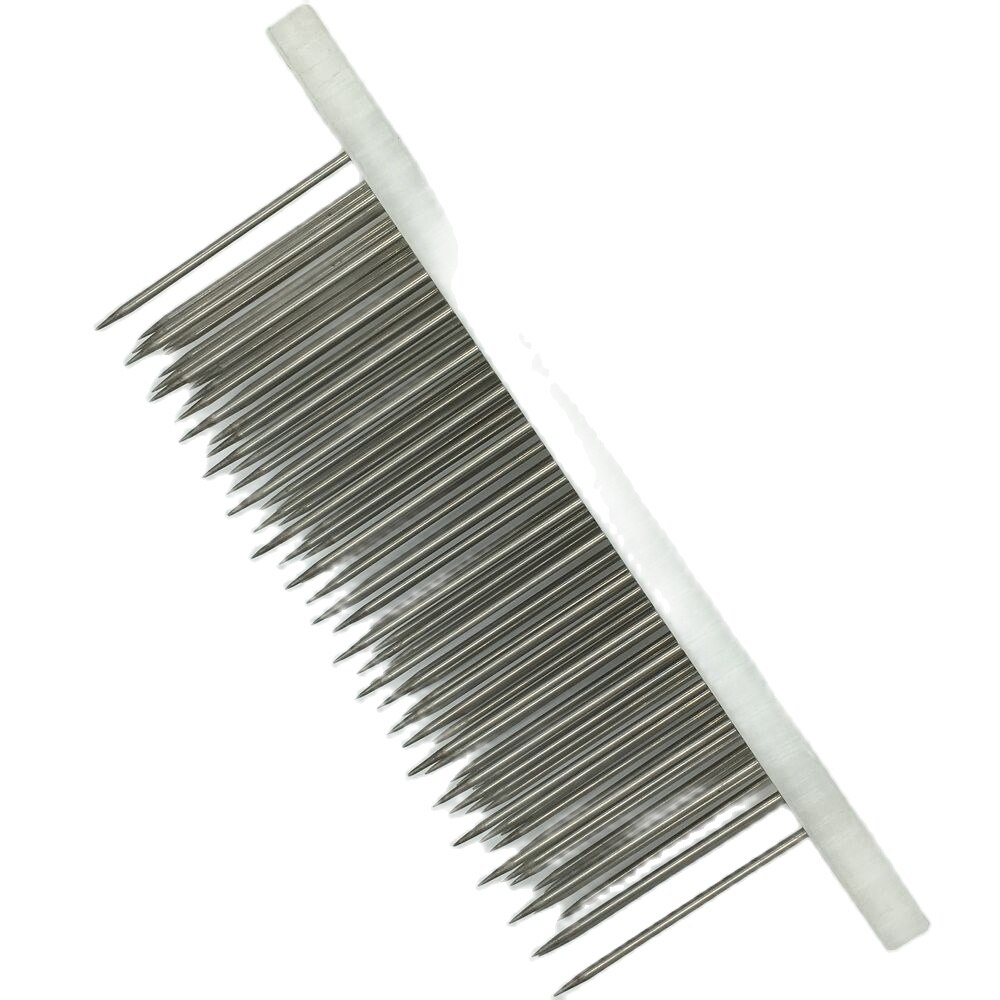 1pc/Lot White Hair hackle with 100 pcs needle for comb machine weft haaknaalden crochet locks braids hook set wigs wig agulha