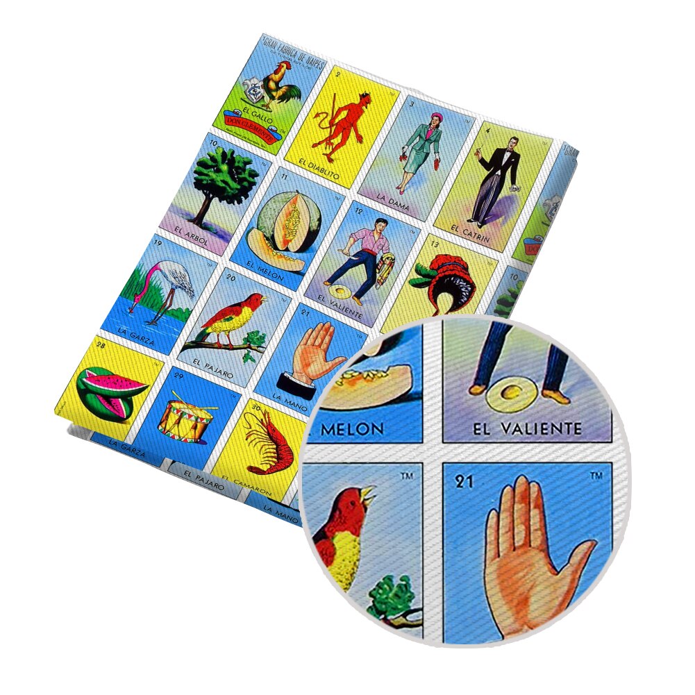 50*145Cm Stof Loteria Ontwerpen Patroon Gedrukt Polyester Katoen Twill Stof Patchwor Gedrukt: PL2171